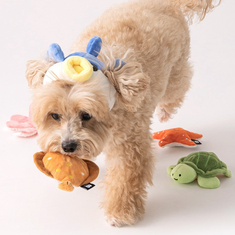 Sea Friends Squeaky Toy Set (2 Types) - kikiandpuppies