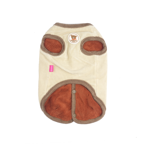 Paris Dog Bear Corduroy Vest - kikiandpuppies