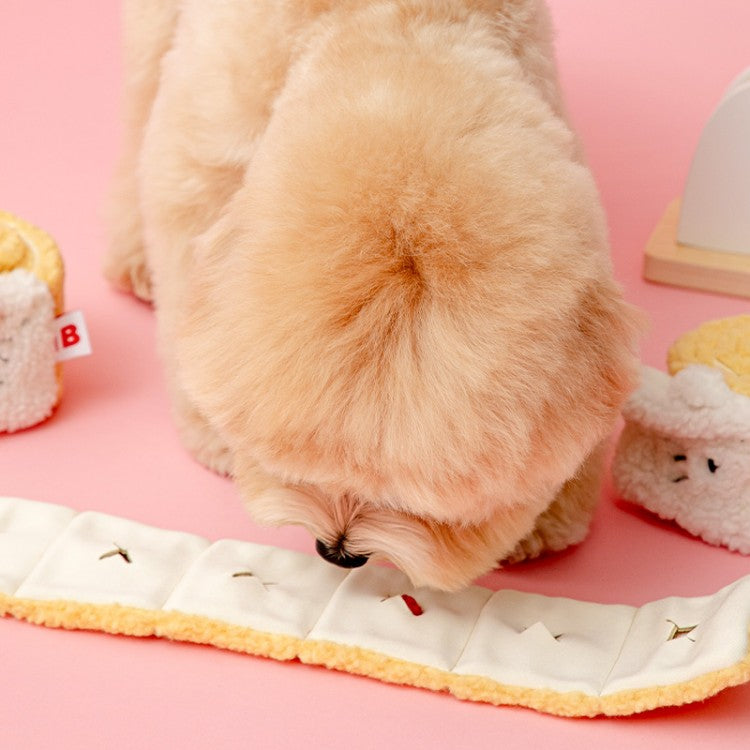 Bite Me Hello Kitty Roll Cake Nosework Toy