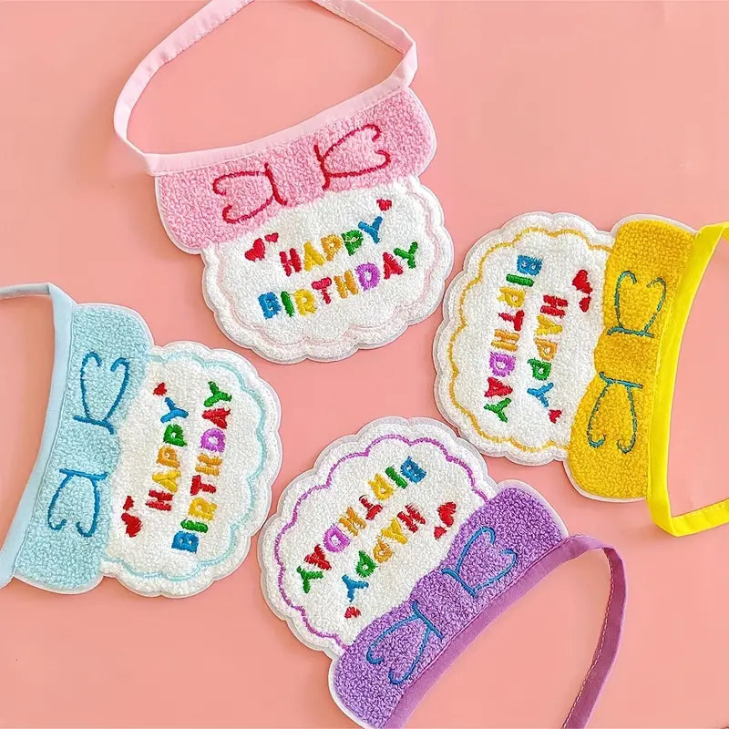 Birthday Bib And Hat For Pets - kikiandpuppies