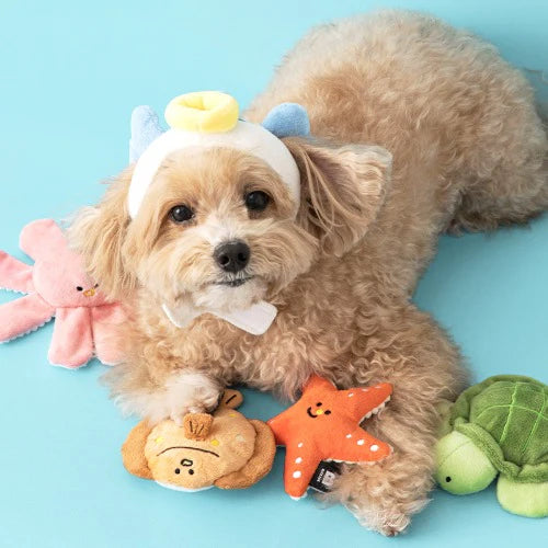 Sea Friends Squeaky Toy Set (2 Types) - kikiandpuppies
