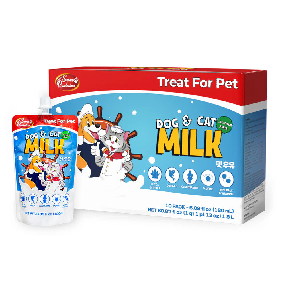 Super Paw Dog & Cat Milk Lactose FREE Plain - kikiandpuppies