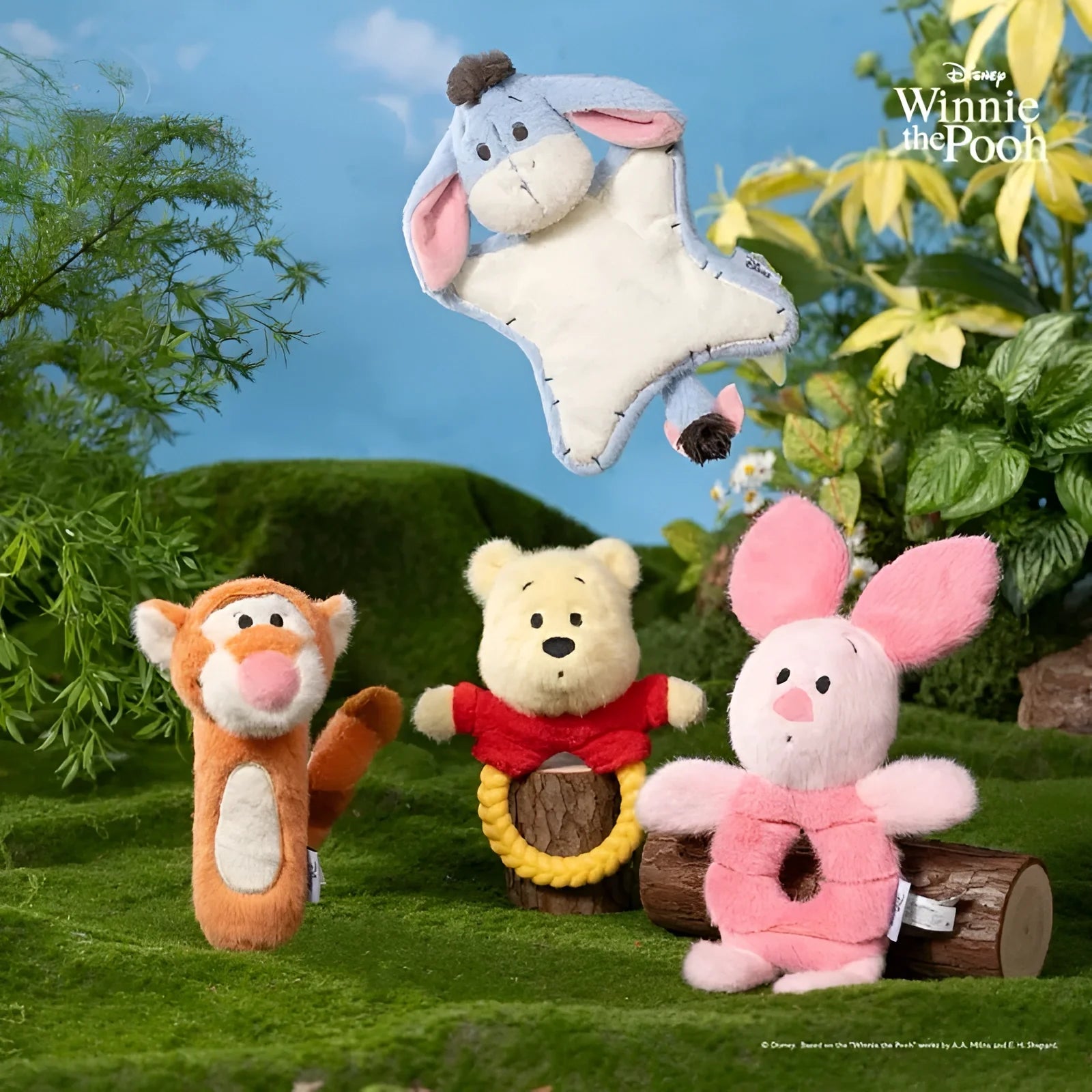 Petsville Winnie the Pooh Dog Cat Tug Toy - kikiandpuppies
