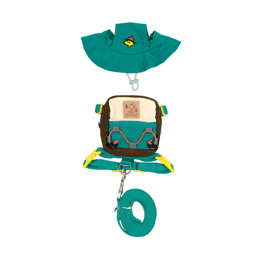 Ensemble harnais et sac à dos Peanuts Korea Adventure 2 en 1 pour chiens