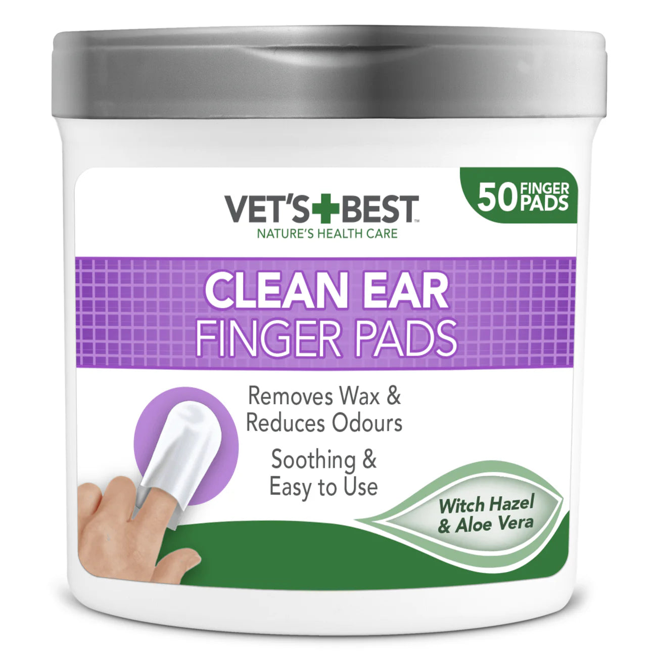 VET'S BEST Clean Ear Finger Pads For Dogs and Cats 50pcs - kikiandpuppies