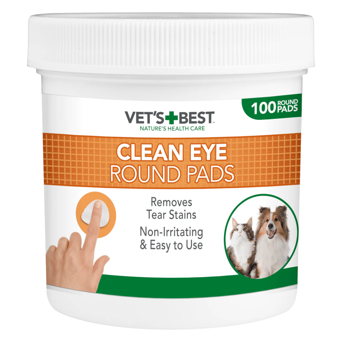 VET'S BEST Clean Eye Round Pads For Dogs and Cats (100pcs) - kikiandpuppies
